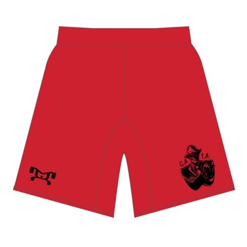 Manatee Mafia Red Custom Mesh Shorts