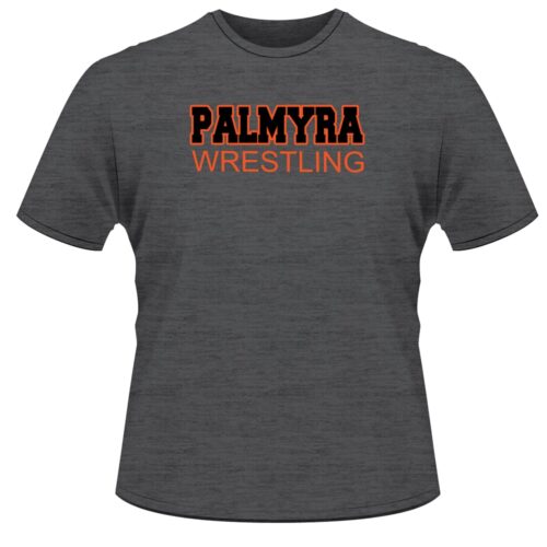 Palmyra Youth Wrestling Club Custom Grey T-Shirt