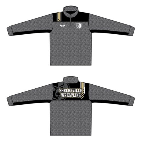 Shelbyville Heathered Custom Box Stripe Quarter Zip