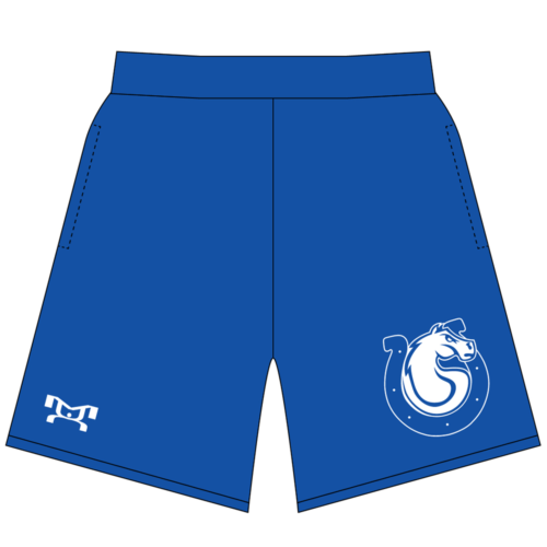 Calhoun High School Custom Royal Blue Mesh Shorts