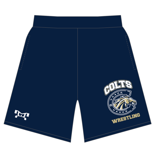 Casteel High School Custom Navy Mesh Shorts