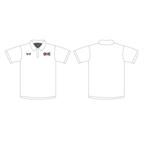 Oxford Wrestling Club White Custom Polo Shirt
