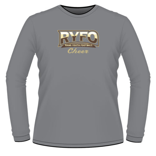 RYFO Cheer Long Sleeve Grey T-Shirt