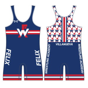 Felix Wrestling Academy Custom Blue Singlet