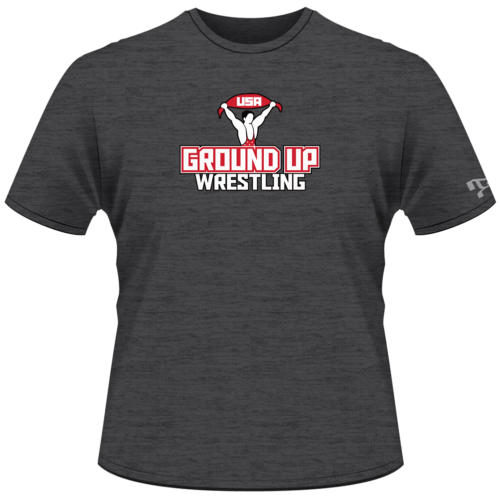 Ground Up Wrestling Custom Grey T-Shirt