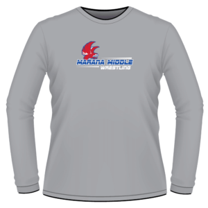 Marana Middle School Custom Grey Long Sleeve T-Shirt