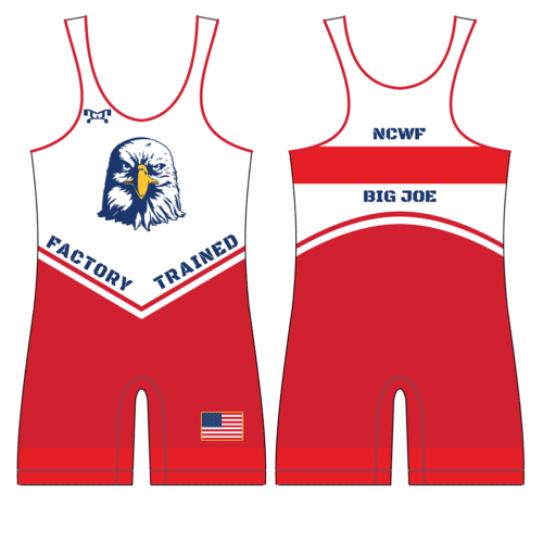 North Carolina Wrestling Factory Custom Red Singlet