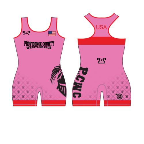 Providence County Wrestling Club Red Women's Custom Singlet