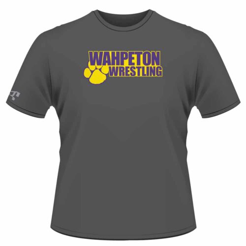 Wahpeton Custom Short Sleeve Grey T-Shirt