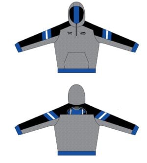 Adair County Custom Football Quarter Zip Hoodie