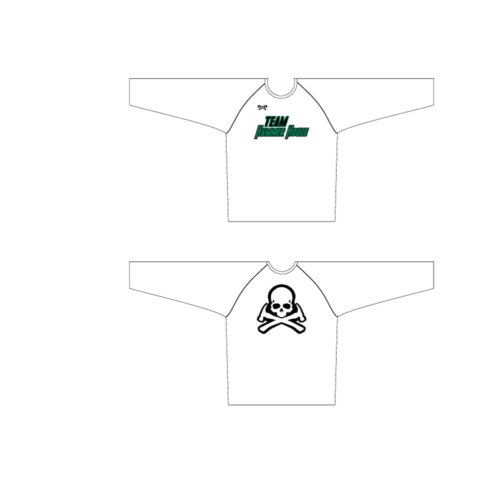 Team Hammer House Custom White Sublimated Long Sleeve Dri-Fit