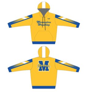 Mariner High School Custom Sublimated Gold Hoodie