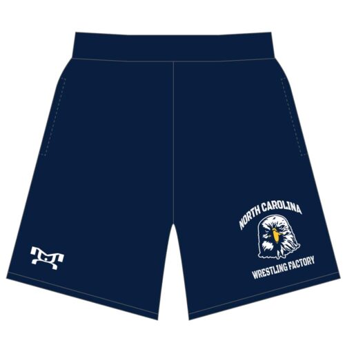 North Carolina Wrestling Factory Custom Blue Mesh Shorts
