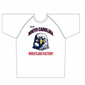 North Carolina Wrestling Factory Sublimated Custom White Dri-Fit T-Shirt