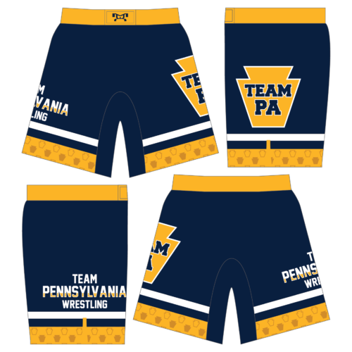 Team Pennsylvania Custom NAVY Fight Shorts 2024