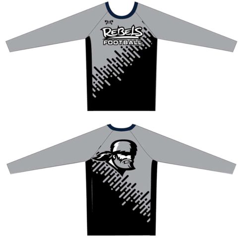 Rebels Football Custom Long Sleeve Compression Shirt