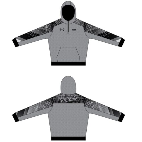 Rebels Football Custom Quarter Zip Hoodie