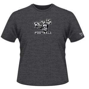 Rebels Football Custom Grey T-Shirt