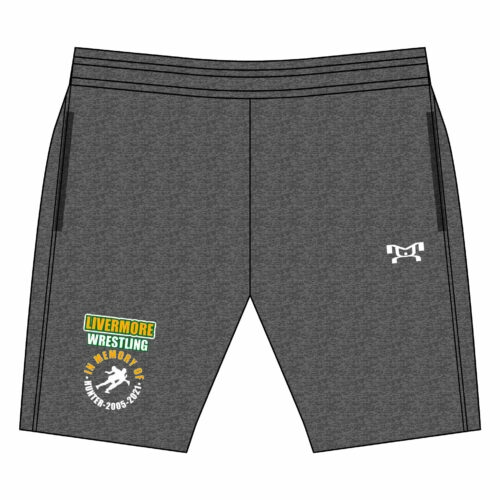 Livermore Wrestling Men's Heathered Workout Shorts  2023