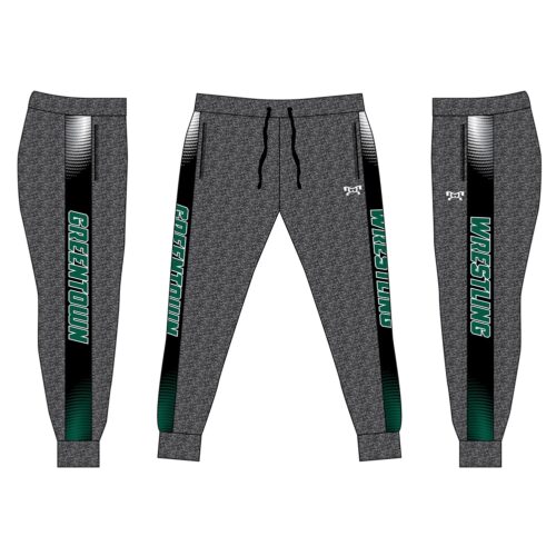 Greentown Wrestling Club Custom Joggers   (Heathered fabric may vary in color & texture)