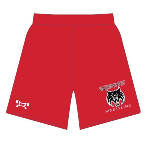 Hazelwood West Custom Red Mesh Shorts