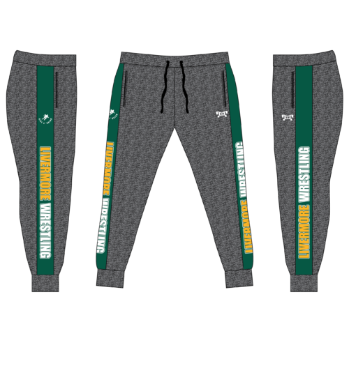 Livermore Wrestling Custom Joggers  2023  (Heather fabric may vary in color & texture)