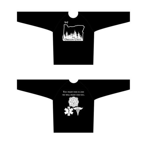Oregon Unity Custom Sublimated Black Long Sleeve Dri-Fit