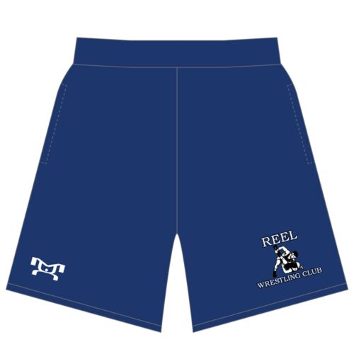 REEL Wrestling Club Custom Black  Mesh Shorts - Image 2