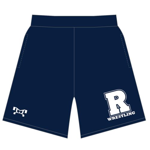 Roosevelt High School Rough Riders Custom Navy Mesh Shorts