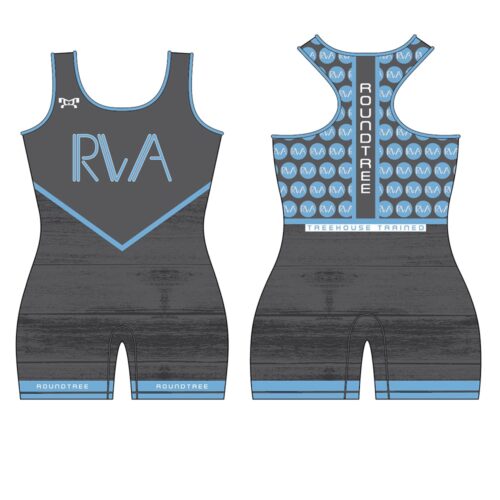Roundtree Wrestling Academy Women's Custom Grey Singlet