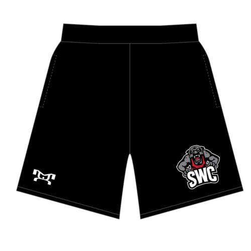 Springfield Wrestling Club Custom Black Mesh Shorts