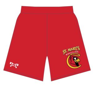 St. Marys Custom Red Mesh Shorts