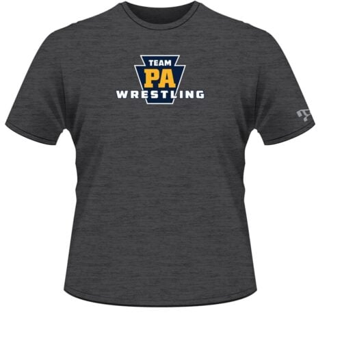Team Pennsylvania Wrestling Print Custom Grey T-Shirt