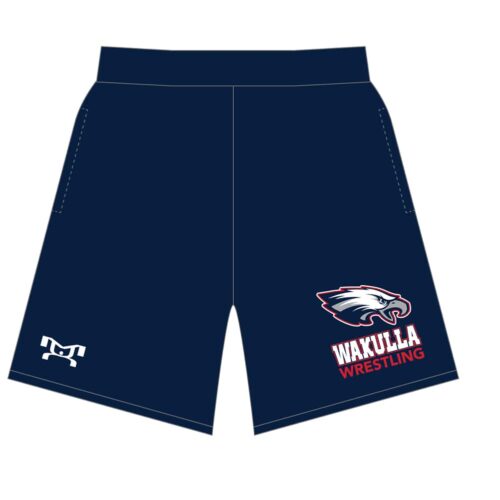 Wakulla High School Custom Navy Mesh Shorts