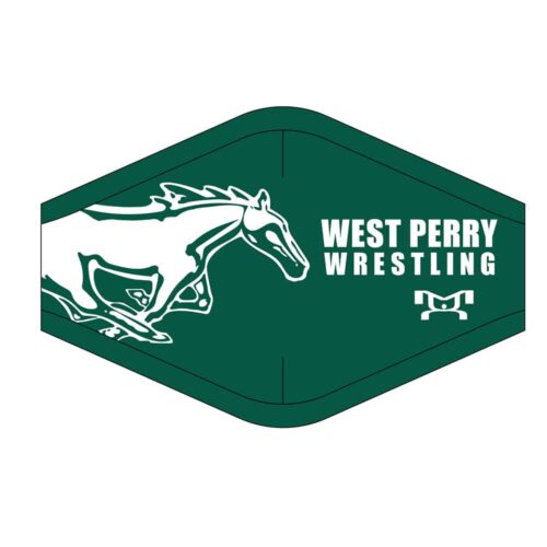West Perry Mustangs Custom Face Mask