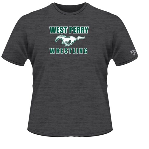 West Perry Mustangs Custom Grey T-Shirt