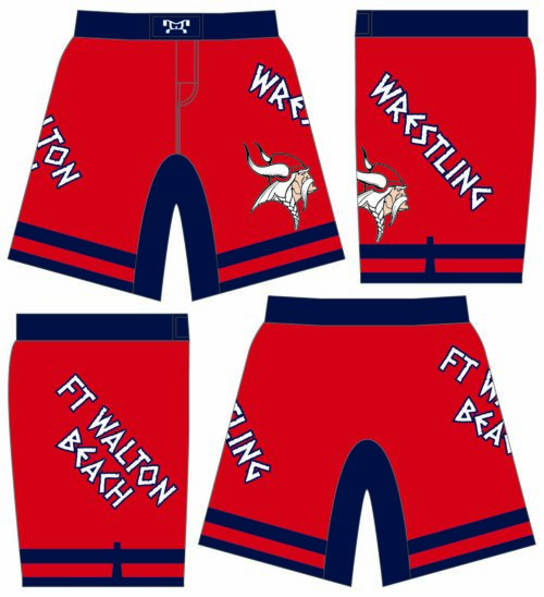 Fort Walton Beach Wrestling  Custom Fight Short
