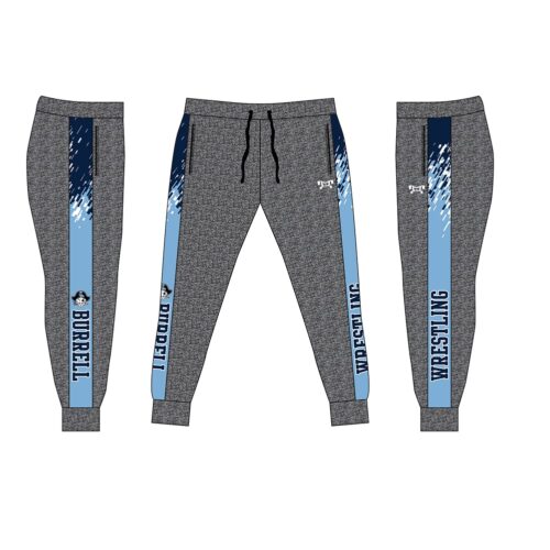 Burrell Wrestling Custom Joggers   (Heathered fabric may vary in color & texture)