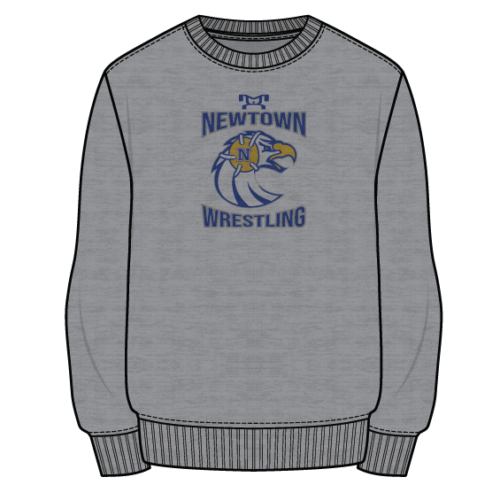 Newtown High School Sublimated Grey Crewneck