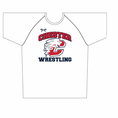 Chester High School Custom Sublimated White Dri-Fit T-Shirt