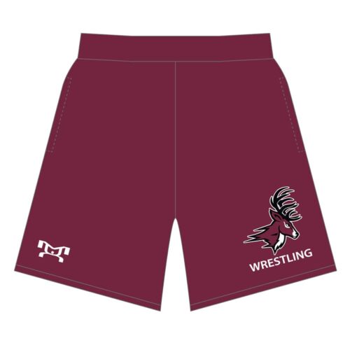 ELG/HG Wrestling Custom Red Mesh Shorts