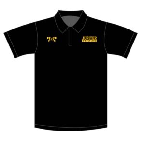 Jupiter Custom Black Polo Shirt