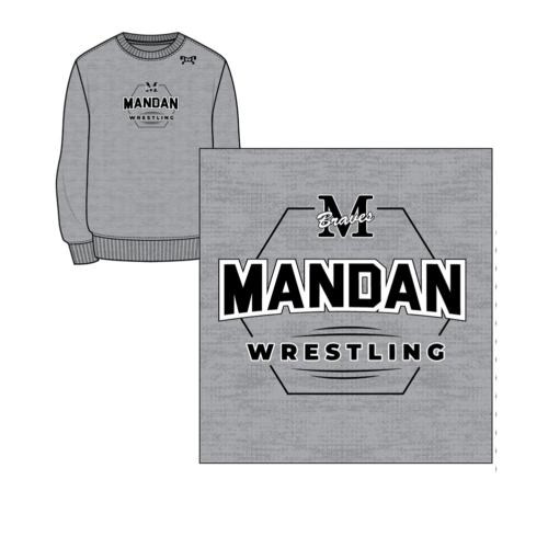 Mandan Wrestling Custom MyHOUSE Challenger Crewneck