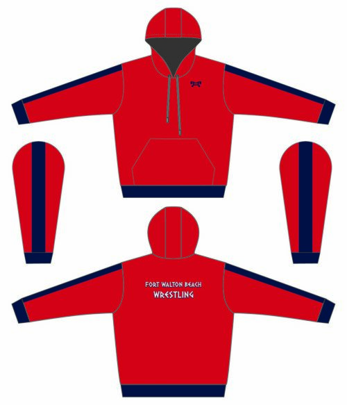 Fort Walton Beach Wrestling Sublimated Hoodie