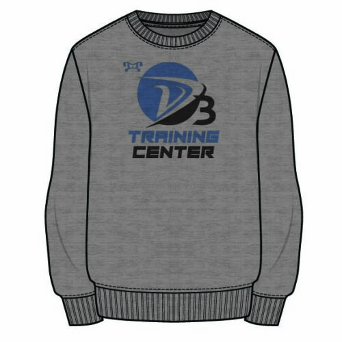 D3 Training Center  Sublimated Grey Crewneck