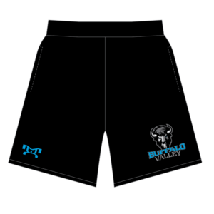 Buffalo Valley Wrestling Custom Black Mesh Shorts