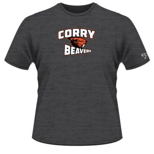 Corry Youth Custom Gray Short Sleeve T-Shirt