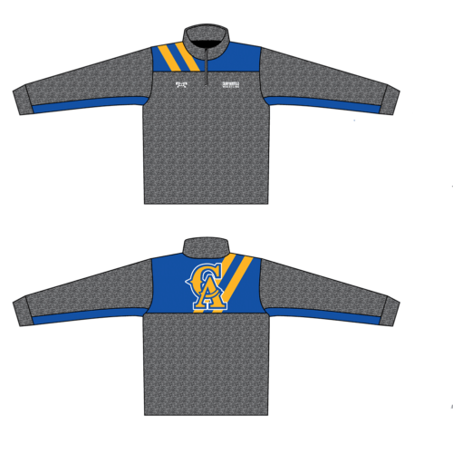 Crawfordsville Custom Heathered Quarter Zip