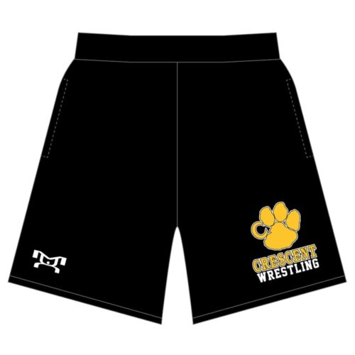 Crescent High School Custom Black Mesh Shorts