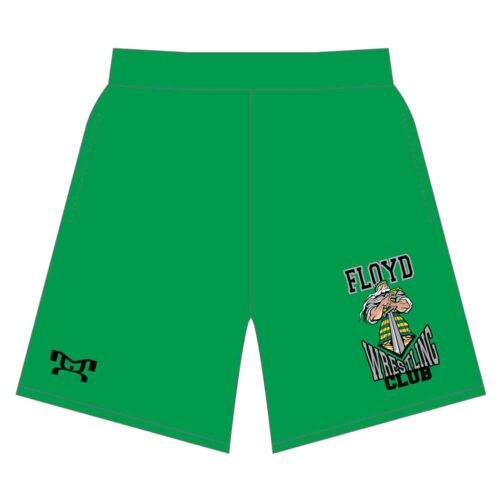 Floyd Wrestling Club Custom Mesh Green Shorts